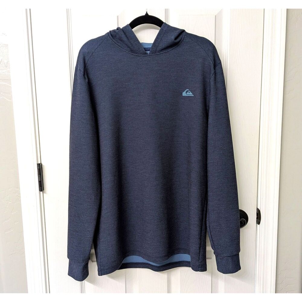 Y2K Quicksilver Dryflight Navy Blue Pullover Hoodie | SZ Med